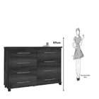 Cômoda 8 Gavetas Jade Mel/pérola