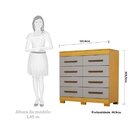 Cômoda 8 Gavetas Lantana Espresso Móveis Nature/grafite