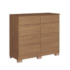 Cômoda 8 Gavetas Lara 108cm X 97cm 45,3cm Macadâmia