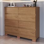 Cômoda 8 Gavetas Lara 108cm X 97cm 45,3cm Macadâmia