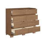 Cômoda 8 Gavetas Lara 108cm X 97cm 45,3cm Macadâmia