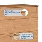 Cômoda 8 Gavetas Lara 108cm X 97cm X 45,3cm Cedro