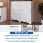 Cômoda 8 Gavetas Lara 108cm X 97cm X 45,5cm Branco