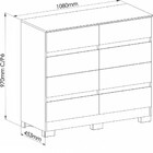 Cômoda 8 Gavetas Lara Móveis Castro