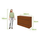 Cômoda 8 Gavetas Leder Lopas