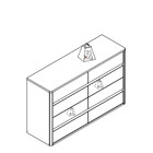 Cômoda 8 Gavetas Leder Lopas