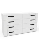 Cômoda 8 Gavetas Lisboa  Branco