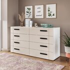 Cômoda 8 Gavetas Lisboa  Branco/creme
