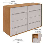 Cômoda 8 Gavetas Loop Ii Lopas