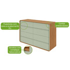 Cômoda 8 Gavetas Loop Ii Lopas