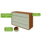 Comoda 8 Gavetas Loop - Lopas Frassino-salvia