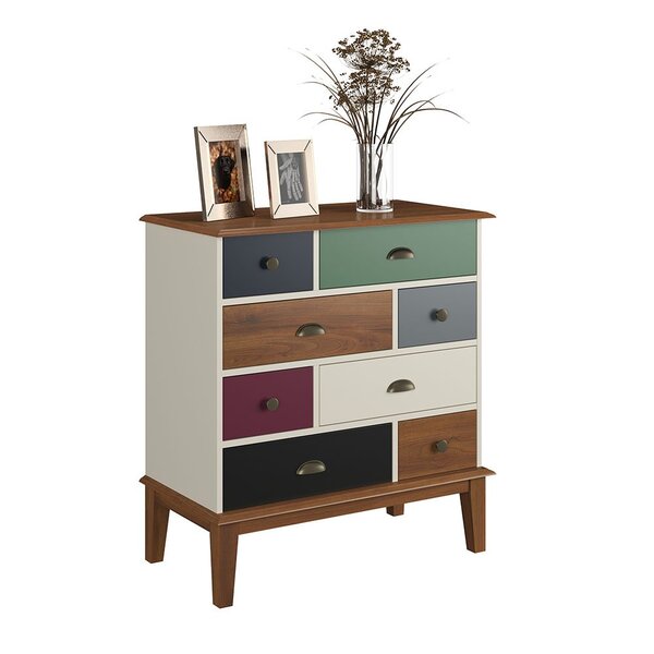 Cômoda 8 Gavetas Off White Color