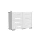 Cômoda 8 Gavetas Ômega Branco Acetinado