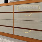 Cômoda 8 Gavetas Orgânica 100% Mdf 158cm Luna Espresso Móveis