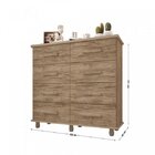 Cômoda 8 Gavetas Paris Móveis Lanza Carvalho