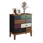 Cômoda 8 Gavetas Preto Color