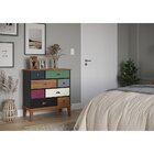 Cômoda 8 Gavetas Preto Color