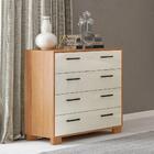 Cômoda 90cm 4 Gavetas 100% Mdf W344 Freijó/off White