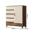 Comoda  1 Porta Com 4 Gavetas Com Pés Santos Andira Jequitiba