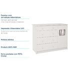 Cômoda  4 Gavetas 1 Porta Mila Peroba