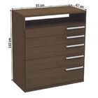 Cômoda Acorus 5 Gv Jacarandá