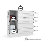 Cômoda Advantage 1 Pt 5 Gv Branca