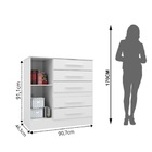 Cômoda Advantage 1 Pt 5 Gv Branca