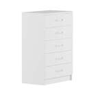 Cômoda Afrodite 5 Gavetas Evidência Branco