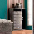 Cômoda Aioros Grafite E Preto Evidência