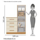 Cômoda Albatroz Belize 1 Porta 4 Gavetas - 412.34