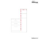 Cômoda Albatroz Belize Plus 1 Porta 4 Gaveta