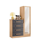 Cômoda Albatroz Belize Plus 1 Porta 4 Gaveta