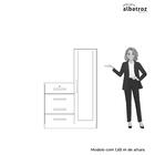 Cômoda Albatroz Belize Plus 1 Porta 4 Gaveta