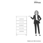 Cômoda Albatroz Esmeralda 5 Gavetas