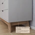 Cômoda Alice 10 Gavetas Em 100% Mdf Yescasa Branco/louro Frei