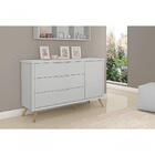 Comoda Alicia 3 Gavetas Cinza Nature