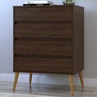 Cômoda Alpani 4 Gavetas Jacaranda/madeirado - Pnr Móveis