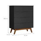 Cômoda Alpi 4 Gv Preta