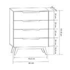 Cômoda Alpi 4 Gv Preta