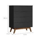 Cômoda Alpi 4 Gv Preta