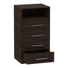 Cômoda Alta 4 Gavetas Tabaco