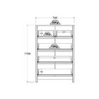 Cômoda Alta Com 5 Gavetas Ditália Dm-216 Branco