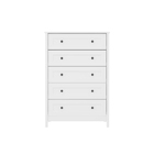 Cômoda Alta Ditália 5 Gavetas Dm-229 Branco