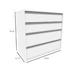 Cômoda Amora 4 Gv Branca