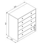 Cômoda Amore 5 Gv Branca