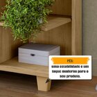 Cômoda Andorra Com 1 Porta 4 Gavetas E Nichos Laterais Cinamo