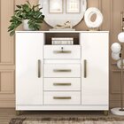 Cômoda Angra 2 Portas 4 Gavetas 109x99x40cm Branco