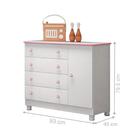 Cômoda Antigua Branco Rosa