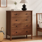 Cômoda Aparador 4 Gav Telescópicas Pés Altos Madeira Apoana C