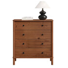 Cômoda Aparador 4 Gav Telescópicas Pés Altos Madeira Apoana C